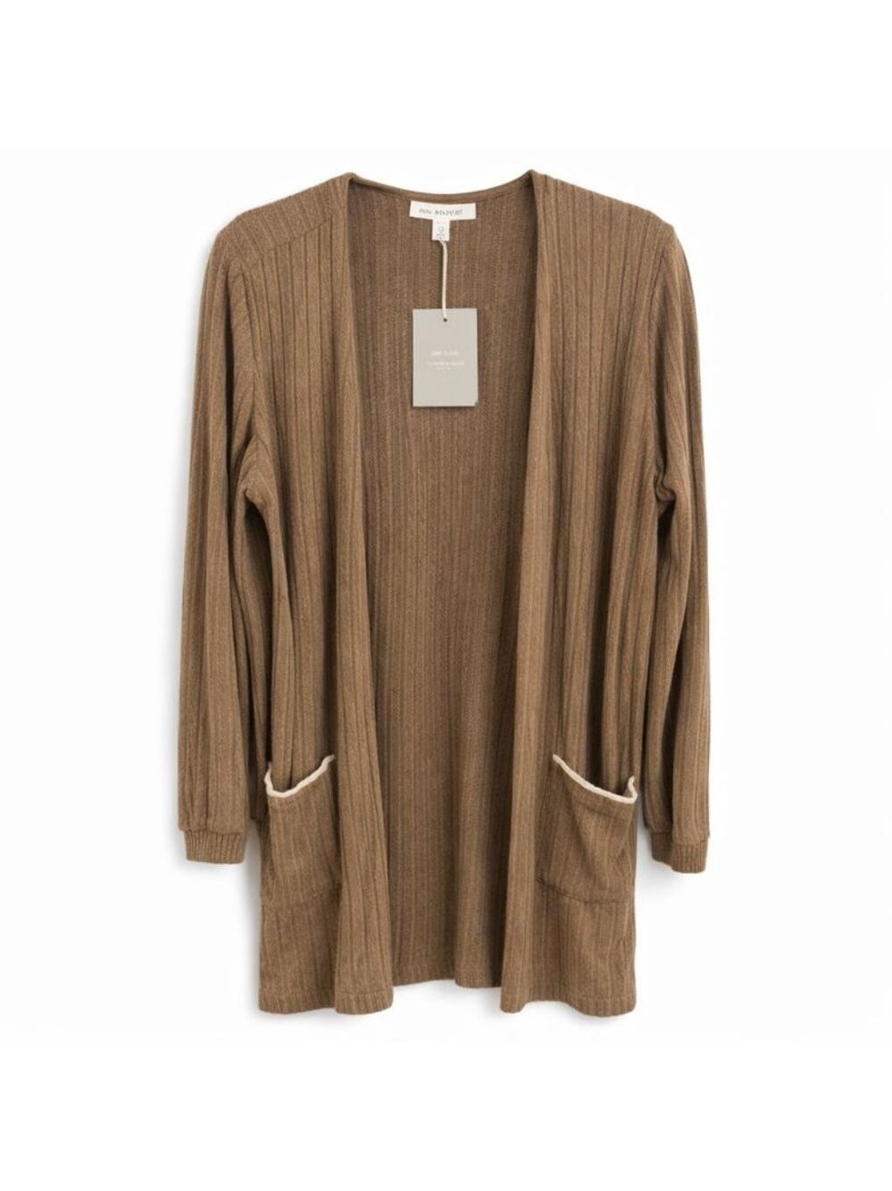 Blu Pepper Cozy Life Light Tan Lounge Cardigan